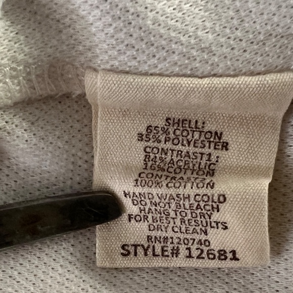 'Hem & Thread' Distressed Cotton White & Black Top - Picture 9 of 10